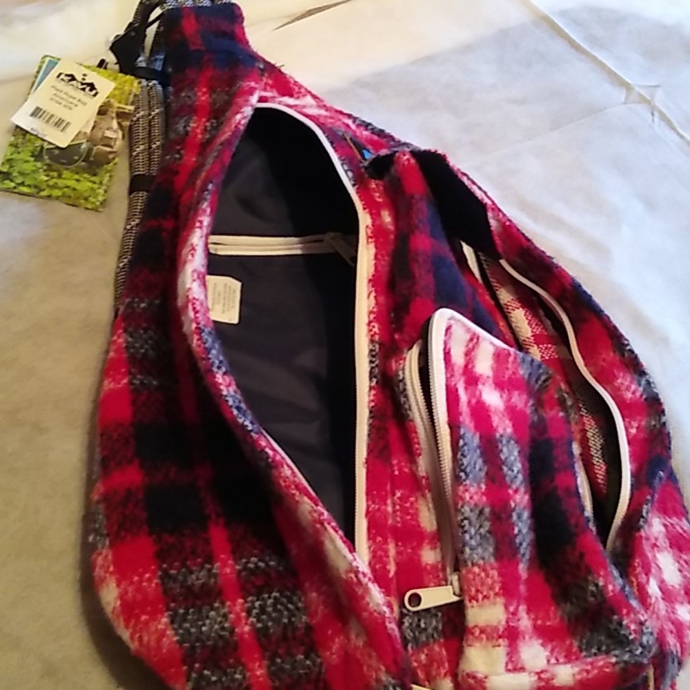 Plaid rope bag - Picture 4 of 9